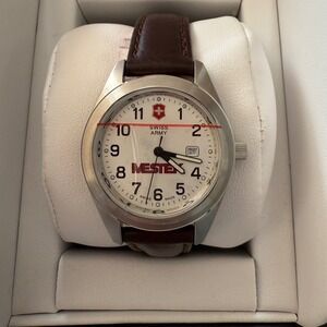Victorinox Swiss Army 06221356 Quartz Watch Brown Leather‎ Boxed Swiss Made
